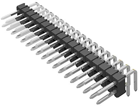 Header, 2,54 mm, THT, R/A, 4-Wege, PC-Board-to-Board-Pin-Headers, 10 Stück | TSW-104-10-G-S-RA