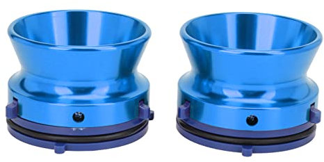 1 Paar Nab Hub Adapter Polierte Aluminiumlegierung Studer ReVox 25,4 cm Rolle auf Spule Klebebandöffner Universal Ladegerät für Studer ReVox, für Akai, für Teac, etc. Rolle an Spulenbändern. (blau)
