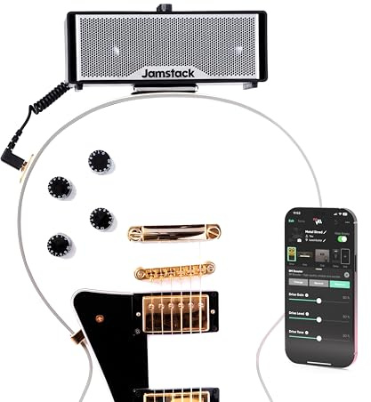 Jamstack 2 Premium 30W Portable Wireless Smart Guitar Amp & Bluetooth Speaker with App for Playing Guitar Recording or Performing at Home or Travel