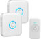 FOVKSUC Wireless Doorbell, Classroom Doorbell, with 60 Chimes 5 Levels Volume and LED Flash, 1000ft Range 2 Receivers + 1 Waterproof Push Button Door Bells for Homes Office Hospital, White