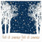 ARTEBENE Servietten 'Let it snow' - blau (20 Stück) für Weihnachten, Hochzeiten und Feste, 33 x 33 cm