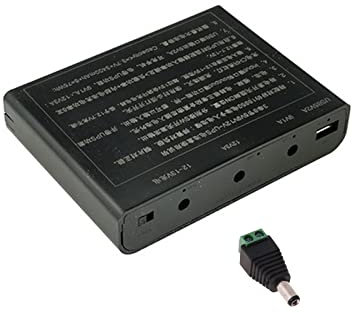 CHAKAE USB for 12V Output 6x 18650 Batteries UPS DIY Power Bank Box Charger for Cellphone WiFi Router LED Light Security Cam