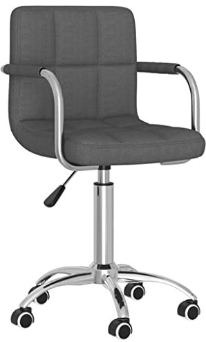 CKioict Loungesessel Barstühle Hochstuhl küche Esszimmerstuhl Drehbar Dunkelgrau Stofffür Schlafzimmer und Wohnzimmer, Küche
