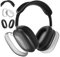 Silicone Case Cover Compatible with AirPods Max Headphones, Headband Cover Case Protector Ear Cups Covers Compatible with Apple Airpod Max, Anti-Dust Sweatproof Anti-Scratch (Black)
