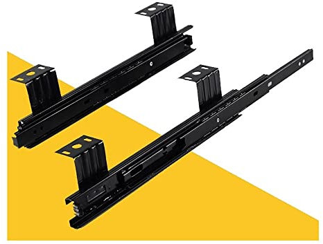 drawer rails, Sliding Keyboard Drawer Keyboard Slide Tray 250mm/10inch 300mm/12inch Ball Bearing 3-Folds Full Extension Drawer Slides Side MountDrawer Runners Height Adjustable Under Desk Computer Sli