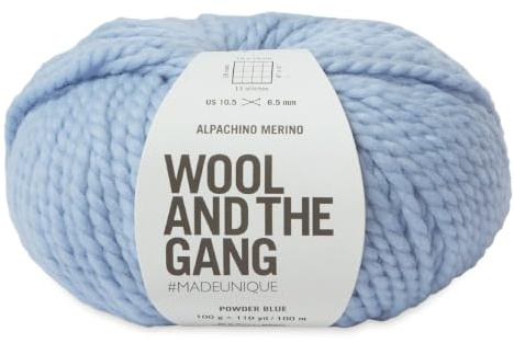 Wool and the Gang - Alpachino Merino, Powder Blue, 100g