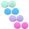 LICQIC 4 Packs Contact Lens Cases with Left/Right Caps, Contact Lenses Holder Box, Portable Leak-Proof Contact Lens Container for Home Travel Outdoor, 4 Colors