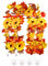 SJUNJIE 2 Stück Herbst Deko Herbst Girlande mit Sonnenblumen-Kürbis-Elementen Herbstdeko Outdoor Kann für Partys Esstische Bögen Kamine Türrahmen Geländer Verwendet Werden