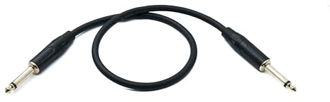 System-S Cavo audio jack 50 cm, 6,35 mm, 2 poli, adattatore AUX