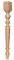 goji home decor Pieds de table en bois de ferme, pieds d'îlot de cuisine, pieds de table à manger, pieds de banc (75 cm)