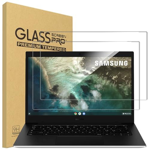 carinacoco 2 Pack Screen Protector for Samsung Galaxy Chromebook Go 11.6 inch, 9H Toughness Premium Shatterproof Scratch-Resistant Anti-Fingerprint No-Bubble HD Ultra Clear Tempered Glass