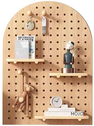 Kit de panneaux perforés en bois pour décoration murale à domicile, bureau ou garage