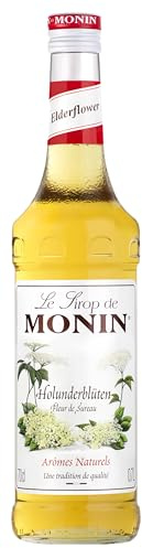 MONIN Sirup Holunderblüte 0,7 l | geschmacksintensiver Holunderblüten Geschmack für Hugo, Spritz, Limonaden und Cocktails - erfrischend und floral