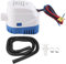 Brilluxa Bilge Pump Kit, DC12V 1100GPH Boat Bilge Pump and Installation Kit with 1‑1 8 Inch Outlet Hose, Marine Water Pump, Compatible with RV Yacht Drainage System