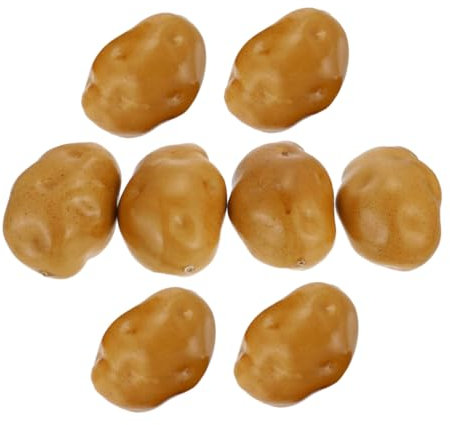 Holibanna 1 Juego Accesorios De Papa Falsa Papas Falsas Realistas Modelos De Vegetales Artificiales Modelo De Vegetales Modelo De Papa Realista Accesorios para Fotos De Papa 8 Piezas