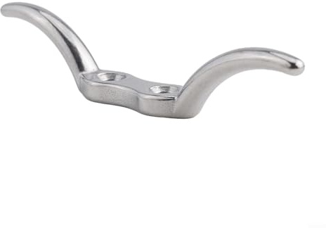 Gancio per corda in acciaio inox, supporto ideale per yacht, tende da sole e teloni (10,2 cm)
