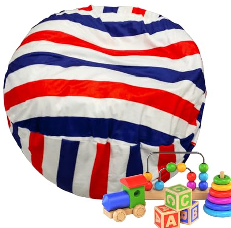 Ofcwoa Kuscheltier Stuhl | Kuscheltier Organizer Stuhl Mit Reißverschluss - Spielzeughalter Sitzsack | Für Kinderzimmer Klassenzimmer Spielzimmer Wohnzimmer Babyzimmer