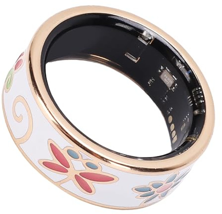 YUEHISY Smart Ring mit Emaille-Handwerk und Fernfoto, IP68 für Schlafüberwachung und Fitness-Tracking, Smart Ring mit Schrittzählung (13 ID: 22,2 mm/0,87 Zoll, Umfang: 69,7 mm/2,74 Zoll)