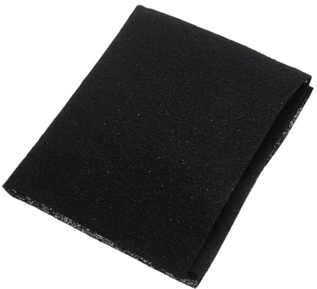 Aktivkohlefaser-Filter-Baumwollfolie für Dunstabzugshaube oder Klimaanlage, zuschneidbar, fängt Fett, Staub und Gerüche auf, dick 3 mm, schwarz, 30 x 40 cm