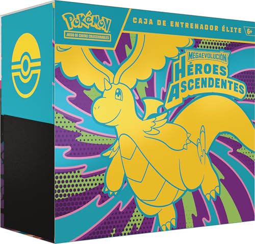Pokémon: Elite Trainer-Box für Mega-Steigende Helden (1 Promokarte mit erweiterter Illustration, 9 Boosterpacks und Premium-Zubehör)