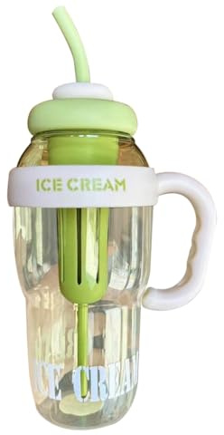 Buhdjfnke Nouvelle bouteille d'eau portable avec paille 1300 ml, bouteille d'eau de sport pour les déplacements, tasse à café, équitation, camping, randonnée, D