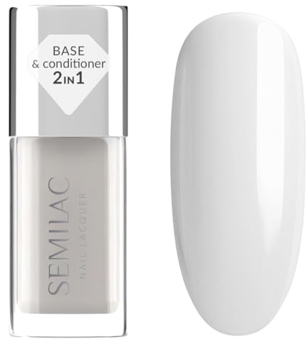 Semilac Smoothing Base 9 ml – Glättender Base Coat für klassische Nagellack, ausgleichend, stärkend und selbstnivellierend