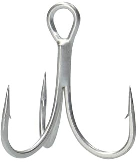 DAIWA GRANDWAVE Treble Hook T50 XH, Extra Heavy Drilling, MattTin-Beschichtung, Salzwasser, Größe 1/0-3/0, 6 Stück, Meeresdrilling