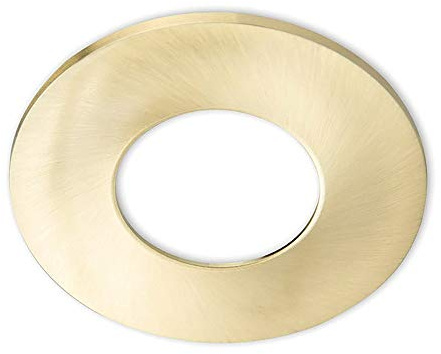 Cover Aluminium RUND für Einbaustrahler Sys-68, Gold gebürstet