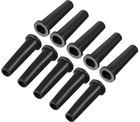 sourcing map 10pcs Manchon Cordon Protecteur Fil d'alimentation démarrage Sortie de Machine Gaine Passe-câble Passe-Fil 6.5-4.5mm PVC 33mm Flexible pour Outil électrique d'aviation