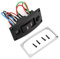 KIMISS ON-OFF Deluxe LED Wippe Bilgepumpe Schalter Bedienfeld und Leistungsschalter Wasserdicht IP66 12-24V Boat Marine (Schwarz)