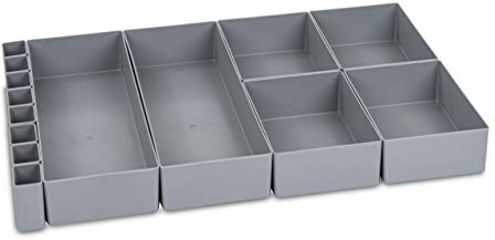 aidB NextGen Einsatzkasten Set 2+4+8 Kästen, 600 x 400 x 75 mm, ideal als Einsatz für Schubladen und NextGen Euroboxen
