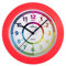 Atlanta Wanduhr für Mädchen für Kinder Rot Pink - 4483-1
