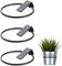ZhengZ Lot de 3 Support Mural pour Pot de Fleur,Support de pot de Fleur Pliable en Métal, mur de Support de pot de Fleur Extérieur de Jardin à la Maison (17,5 x 15 x 6,2 cm)