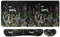 Mouse mat Set,iCasso Desk mat 900 x 400mm,Stitched Edges Gaming Mouse Pad & Mouse mat Wrist Support&Keyboard Wrist Rest,Waterproof Surface Desk Pad with Non-Slip Rubber Base (Weeds)