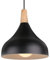iDEGU Lustre Suspension Rétro Suspension Luminaire Moderne Style Goutte Chapeau Plafonnier E27 Métal Lampe Suspension pour Chambre Salle à Manger Cuisine, Ø 20CM (Noir 1 Pack)