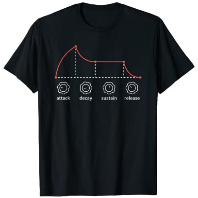 ADSR Enveloppe T-shirt Synthétiseur Analogique T-Shirt
