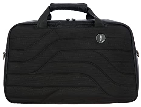 Bric's Weekender, Kollektion Ulisse B|Y, Leicht und Widerstandsfähig, Reisetasche mit Abnehmbarem Schulterriemen und Trolley-Griff, Handgepäck, Wasserabweisendes Material, 47x27x17, Schwarz