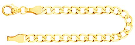 EDELIND Armband Herren 333 Echt Gold 3.9 mm Armkette Panzerkette 8K Gelbgold Länge 21cm Bracelet für Männer Goldarmband Made in Germany