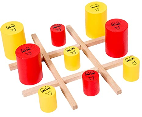harayaa Brettspiel Indoor Tic TAC Toe Spiel - Überraschung Tic TAC Toe Eat Small Tic TAC Toe Lernpuzzle Brett Schach Heimdekoration Familienspiele Tic TAC Toe Spiel Kinder Familie