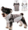 CITÉTOILE Hundemantel Winter,Warmer Hundemantel mit Geschirr, Wasser & Winddichte Reflektierender Wintermantel Hund, Hundejacke mit Reißverschluss und Stehkragen für Grosse Hunde, 2XL