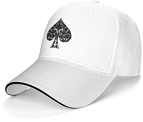 934 Herren Damen Baseball Kappen Pik-Ass-Blume Snapback Kappe Leicht Abwaschbar Basecap Vintage Baseball Cap Für Kletter Laufen Wander