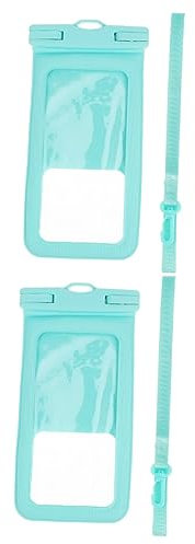 BESTonZON 2st Mobile wasserdichte Tasche Wasser Handyhülle Handyhüllen Handy-trockentasche Schwimmende Handyhülle Wassertasche Für Handy Handyhülle Für Wasser Telefon Schutztasche PVC