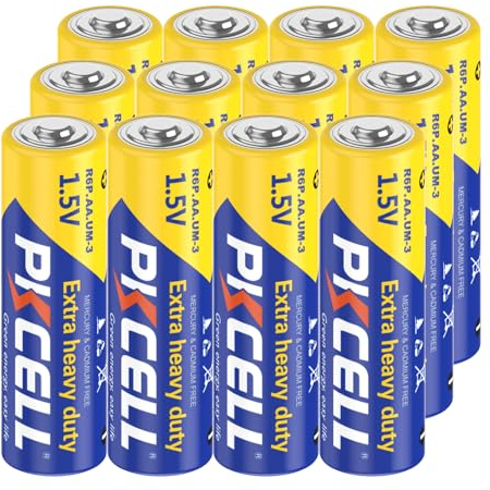 AA 1.5V Batteries Zinc-Carbon Batteries for Toys, R6P, Remote Controls, LIghts, 12 Pieces, PKCELL