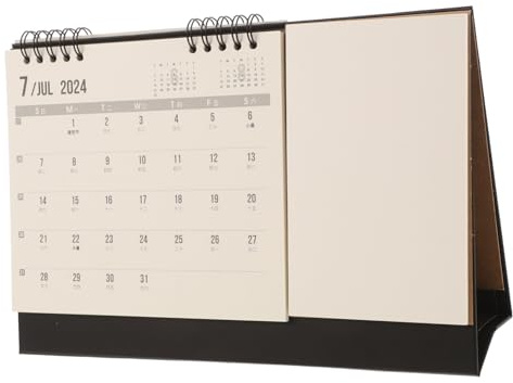 DIYEAH Tischkalender 2024–2025 Monatsplaner Für Das Home Office Schwarz Ganze Seite