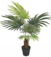 Lacers Smagragdline Hanf Palme, künstliche Zimmerpflanze, 70 cm Höhe, Tropische Palmenwedel, dekorativer Topf, pflegeleicht (70cm)