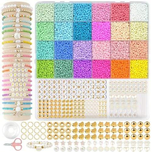 12000 24 Farben 3mm perlen für armbänder,armbänder selber machen,perlenarmband set,armband set selber machen,perlen zum auffädeln