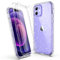 LUNOVATE Case for iPhone 12/12 Pro, 360 Shockproof Glitter with 2 Screen Protector Hard PC + Soft TPU Bumper Cover Transparent Protective Phone Case for iPhone 12 / iPhone 12 Pro - Clear Glitter