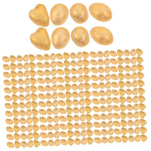 MAGICLULU Boîte De Riz Doré Pour Décorations Mini Ornement De Fortune Remplissage De Bol Au Trésor Perles De Culte Grain Abondant