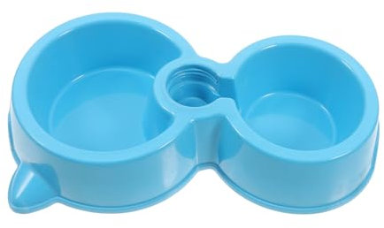 POPETPOP Dog Food Utensils Double Bowls for Puppy Cats Water Jug for Dog Crate Slow Feeder Pet Treat Dispenser
