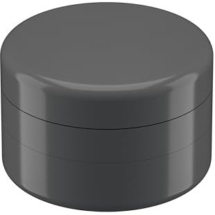 BOLDiX Keramik Grinder Crusher | 3-teilig | Nano Keramik beschichtete Kräutermühle mit messerscharfen Mahlwerk | Ø 62 mm | inkl. Pollenschaber, Pinsel und Glasfilter (Anthrazit)